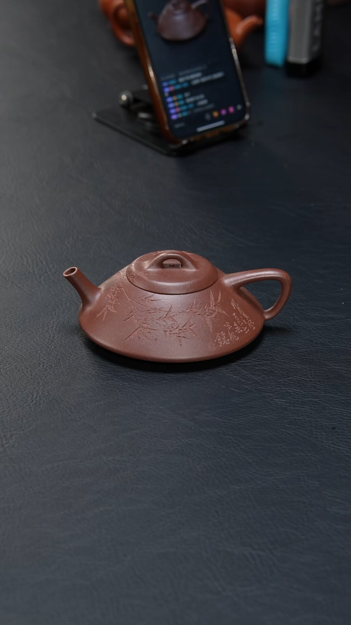 茶壶紫砂盾*合瓢紫玉金砂