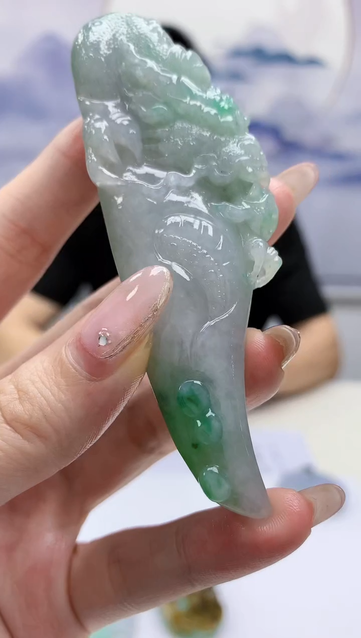 【闪购商品】定制翡翠未镶嵌5152jw-毛货挂件10