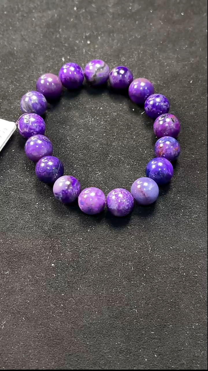 苏纪石（舒俱来）未镶嵌手串南非老矿舒俱来