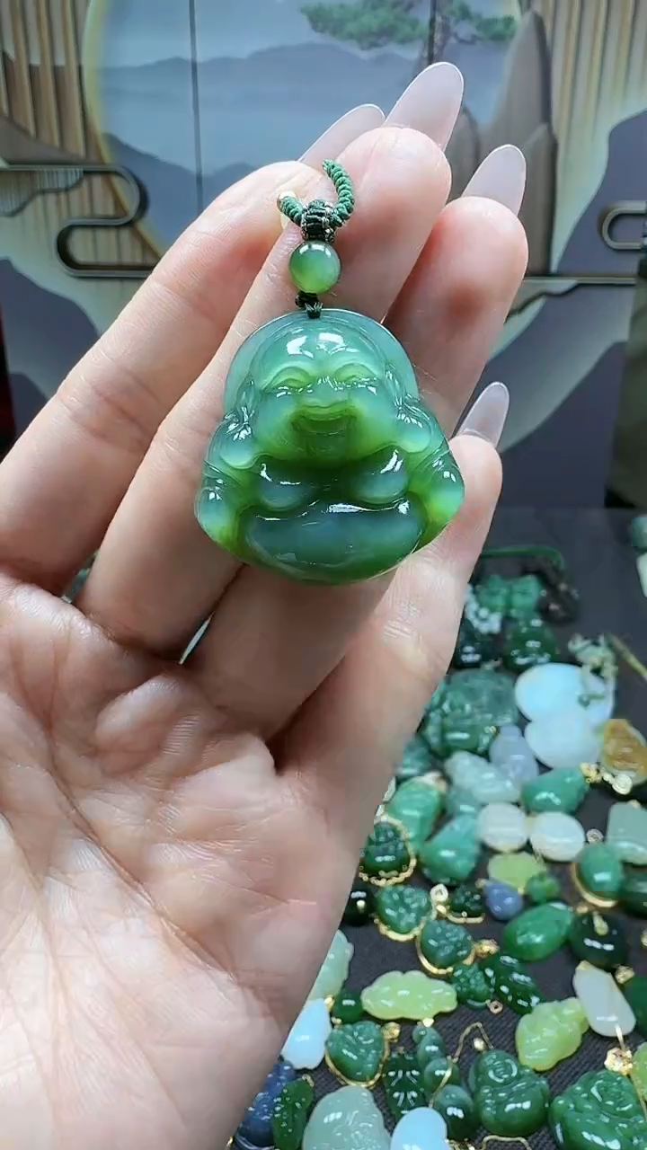 和田玉未镶嵌挂件1