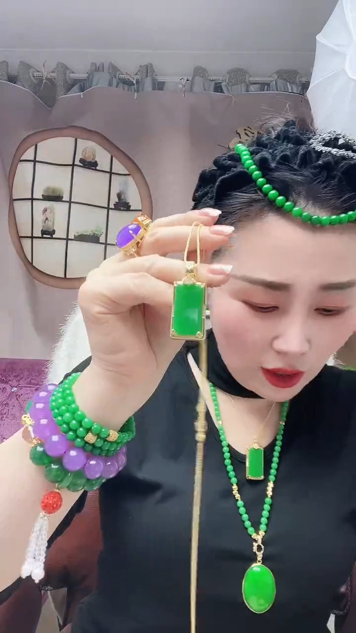 【闪购商品】翡翠颈饰14K金镶嵌S1号