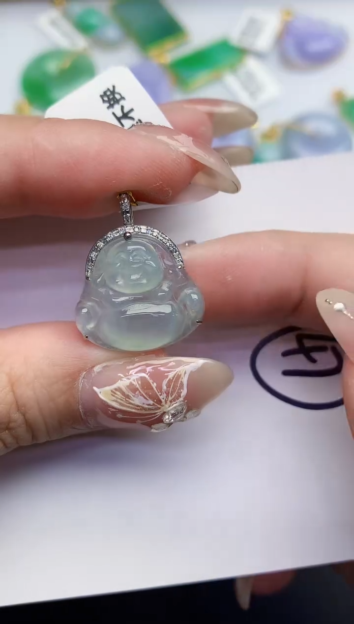 【闪购商品】翡翠颈饰18K金镶嵌0000000000