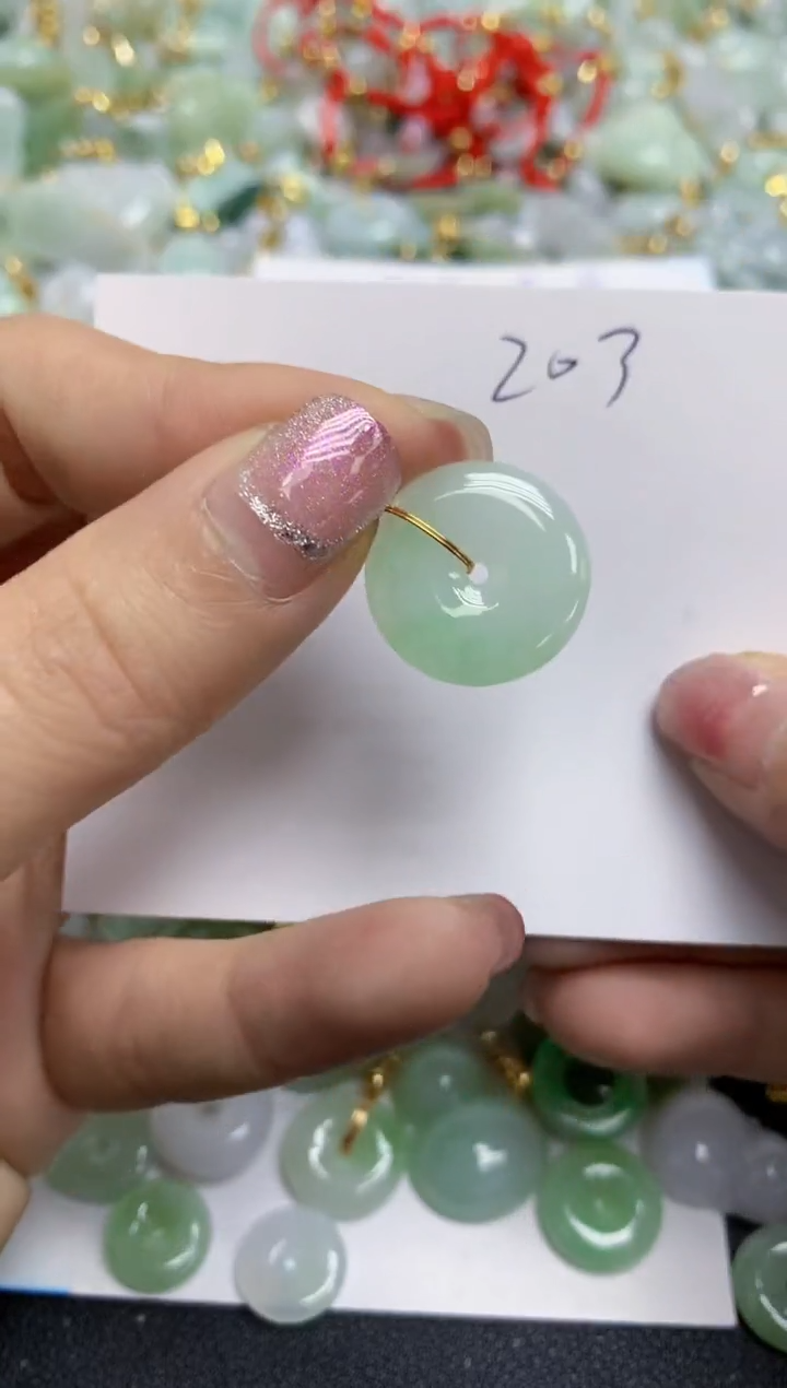 【闪购商品】翡翠颈饰合金天然翡翠A货