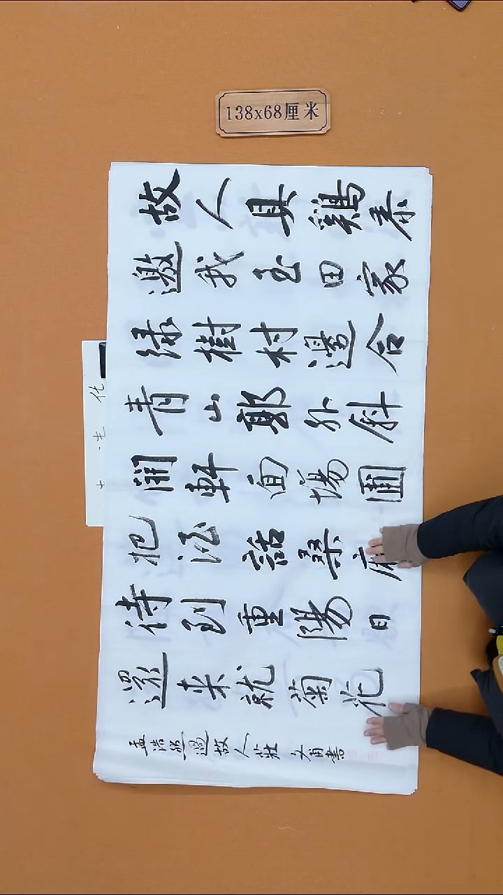 书法杨仁根 （文甫）江西理S 68*138 八平尺 