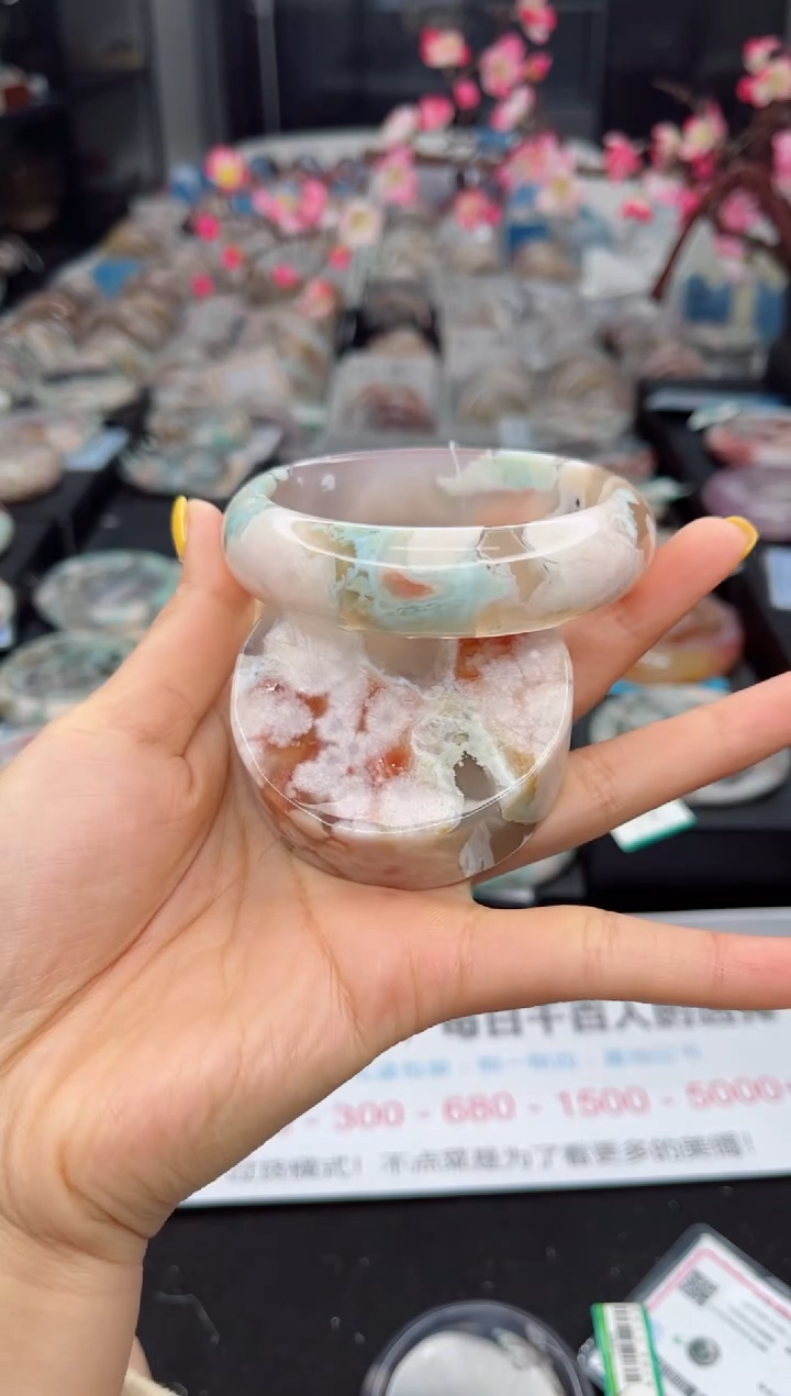 石英质玉未镶嵌手镯61圈口（赠送镯心）6918351