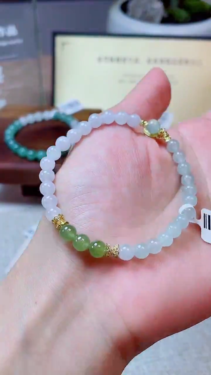 未镶嵌手绳翡翠珠串