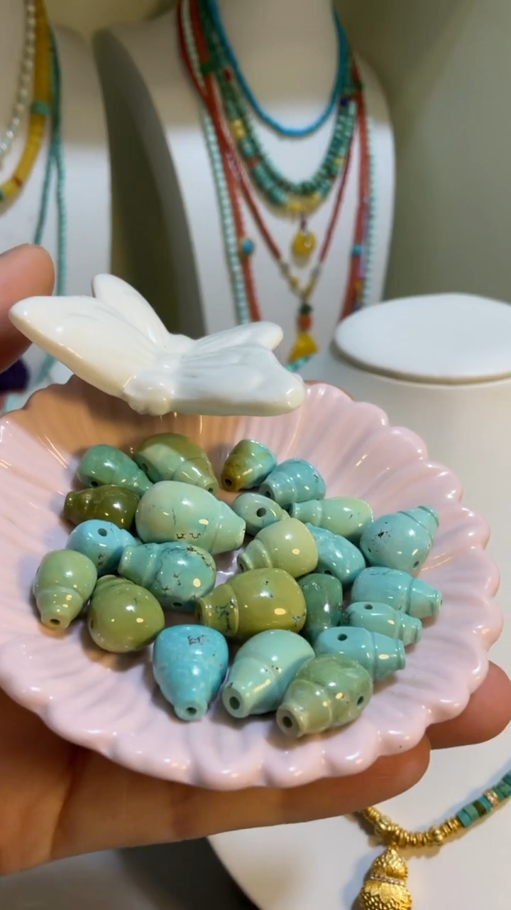 未镶嵌绿松石珠宝奇石三通（仅做展示）
