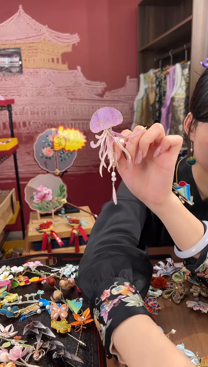 【闪购商品】刺绣 苏绣世家非遗手工（耳环） 