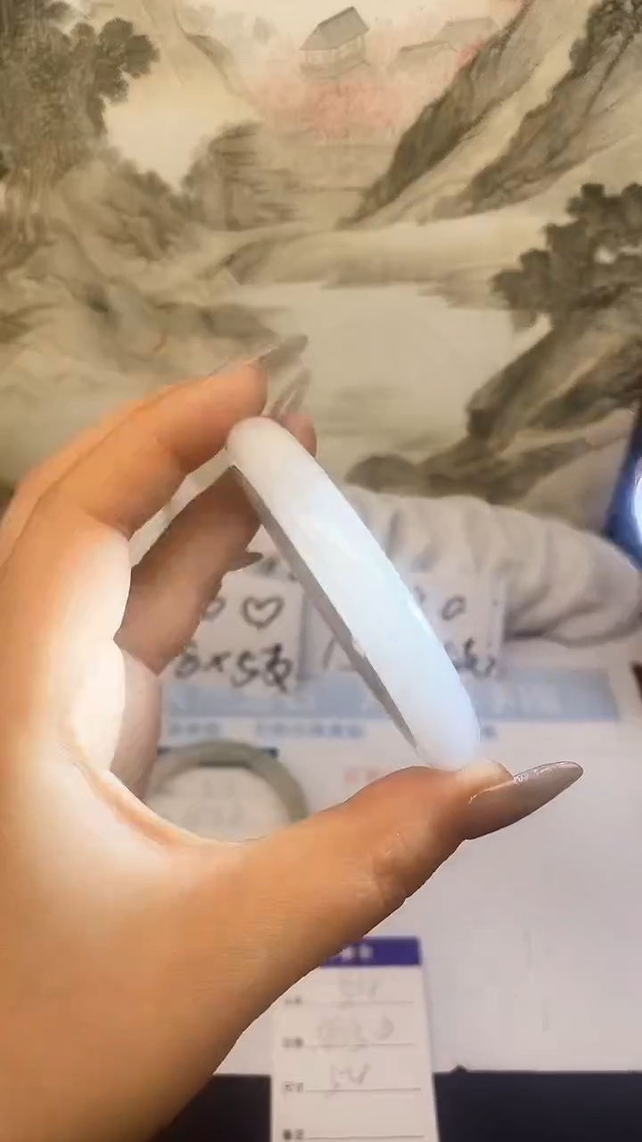 【闪购商品】石英质玉手镯合金54 54