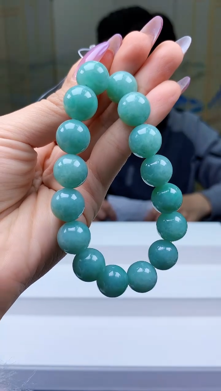 【闪购商品】定制翡翠未镶嵌4917ty-毛货手串145