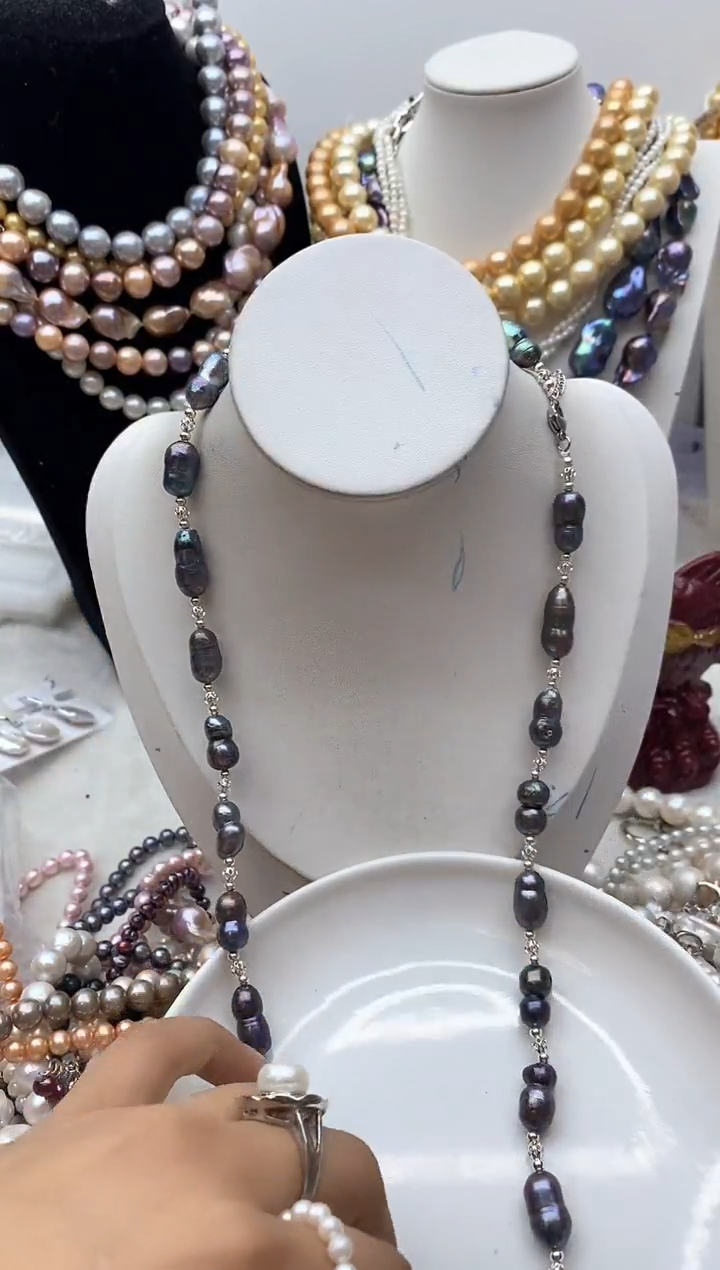 【闪购商品】淡水珍珠颈饰钛钢88