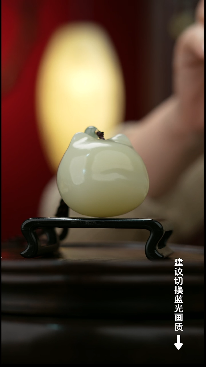 玉【招财猫】天然玉石摆件