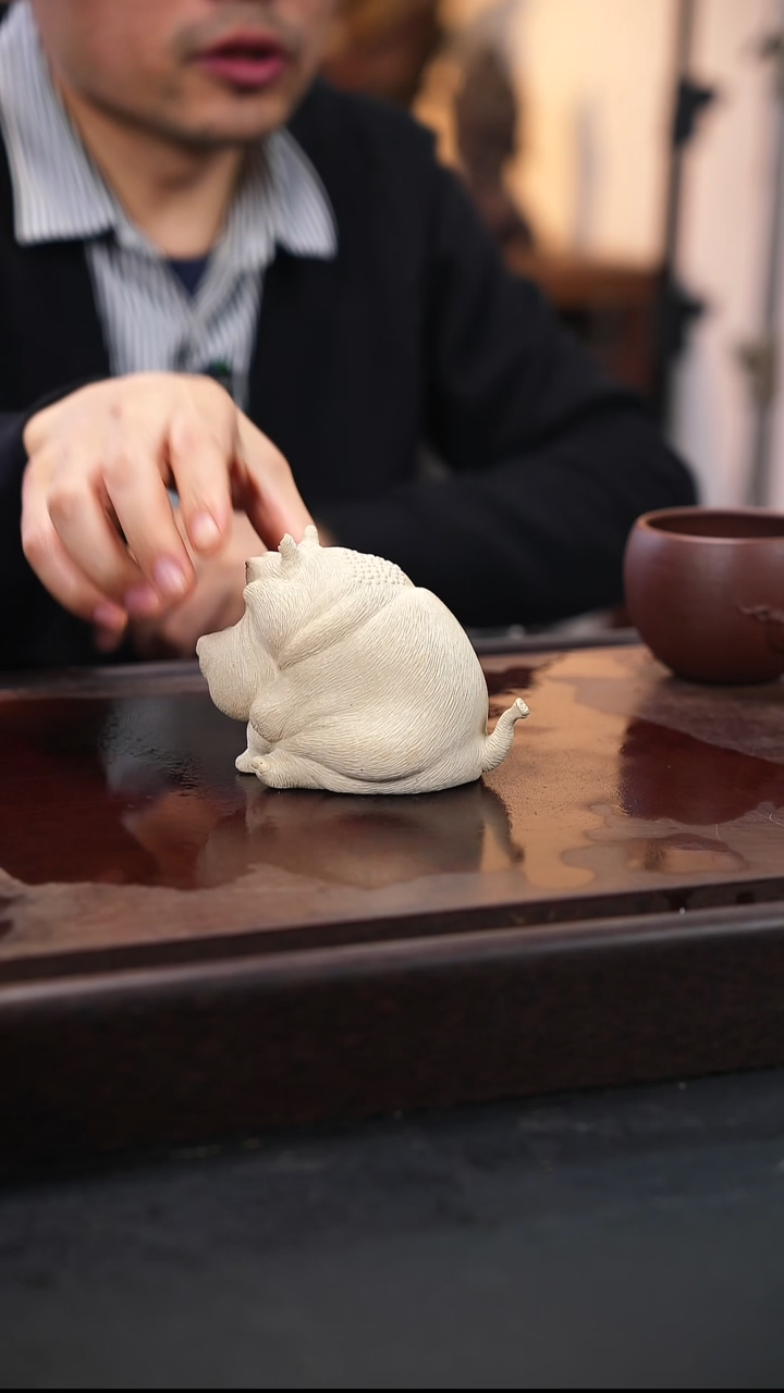 精工河马雕塑茶宠摆件