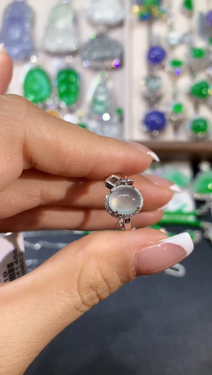 【闪购商品】翡翠18K金镶嵌戒指GM0076