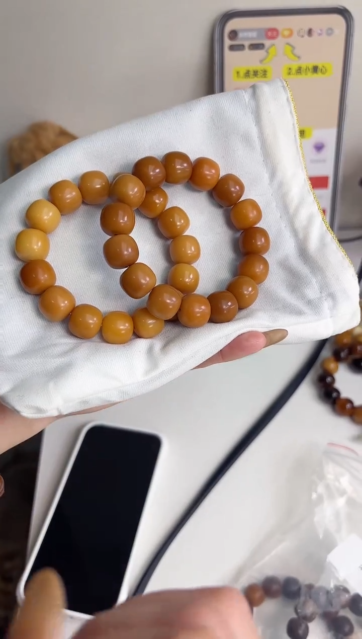 手串菩提根/象牙果沐a56焦糖咖啡干磨桶珠14*15mm手串