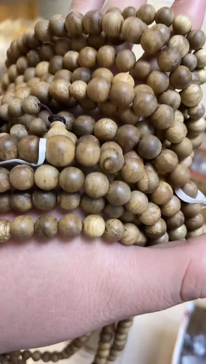 【闪购商品】沉香手串菩萨棋圆珠长串蚁漏09多样性发其一
