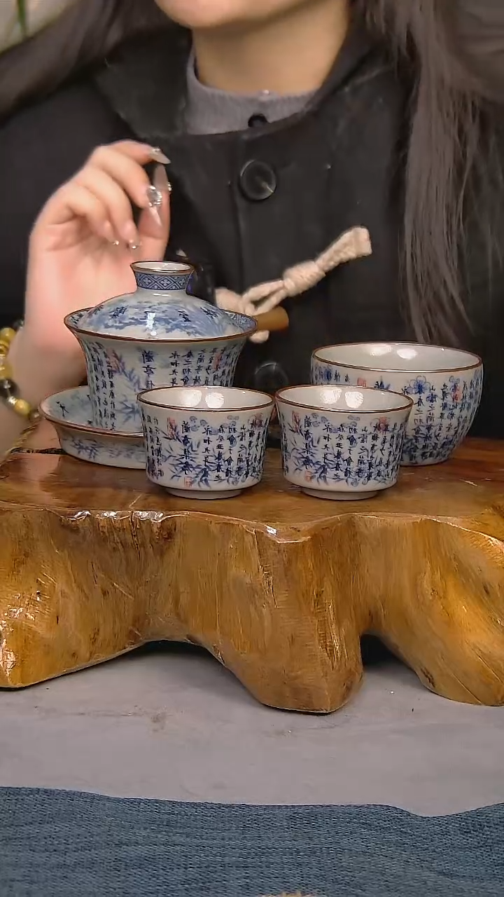 【闪购商品】4件套陶瓷茶具家用简装系列