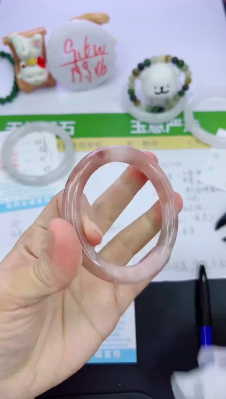 【闪购商品】石英质玉手镯未镶嵌1037-58.8