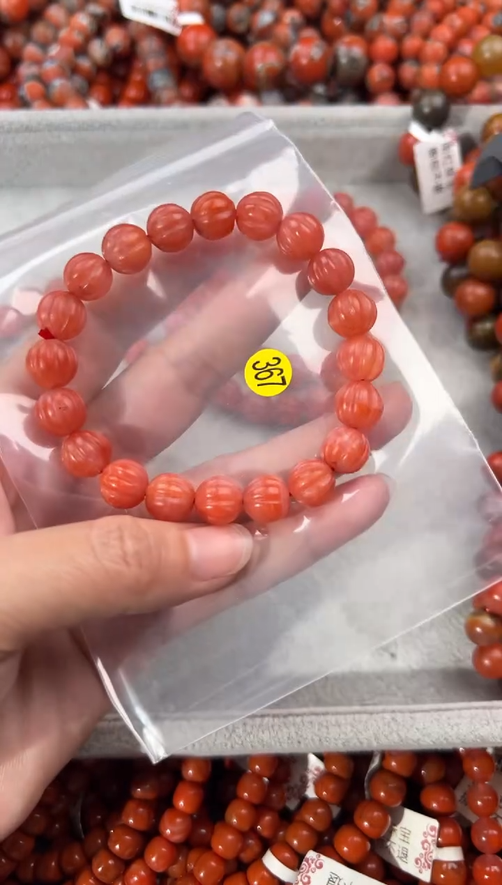 未镶嵌手串南红玛瑙10+
