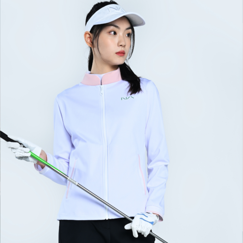 NAgolf恩爱高尔夫服装女士秋季外套休闲百搭户外训练运动加厚防风