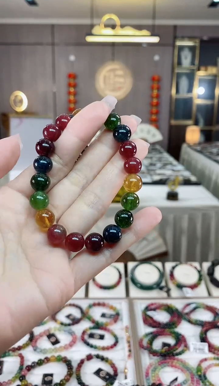 【闪购商品】单圈手串9.5mm+未镶嵌碧玺（多样性发一条）hon