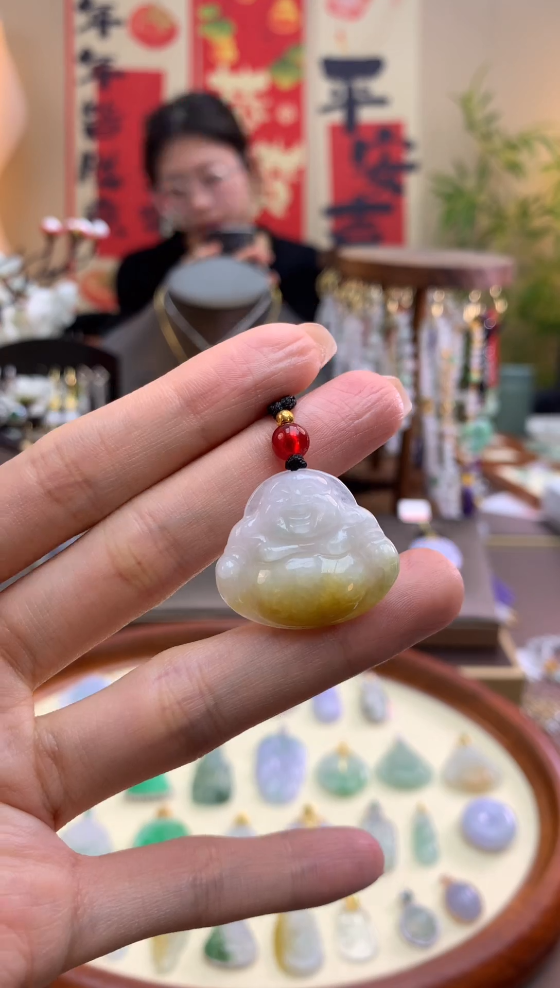 【闪购商品】翡翠颈饰未镶嵌佛公