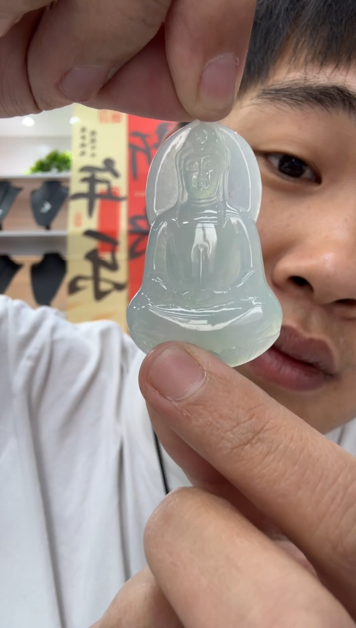 【闪购商品】翡翠颈饰未镶嵌天然翡翠A货孤品一件