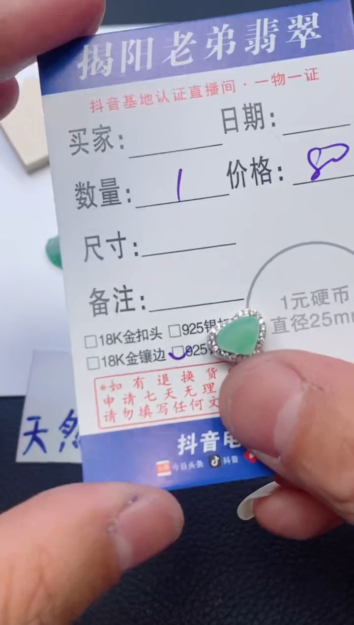 【闪购商品】翡翠颈饰银S925镶嵌多样性发其中一件