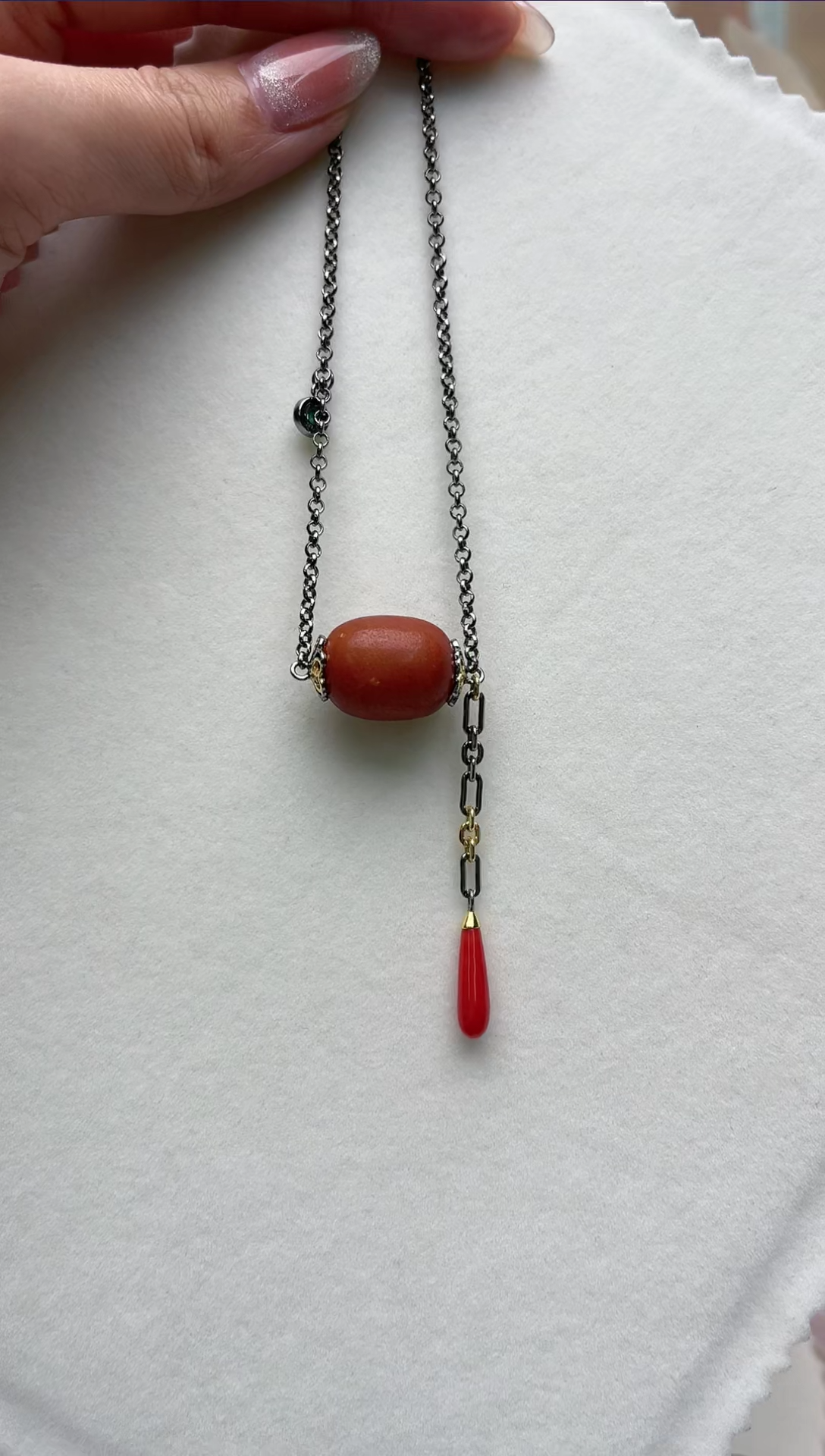 【闪购商品】琥珀颈饰合金项链aw9262