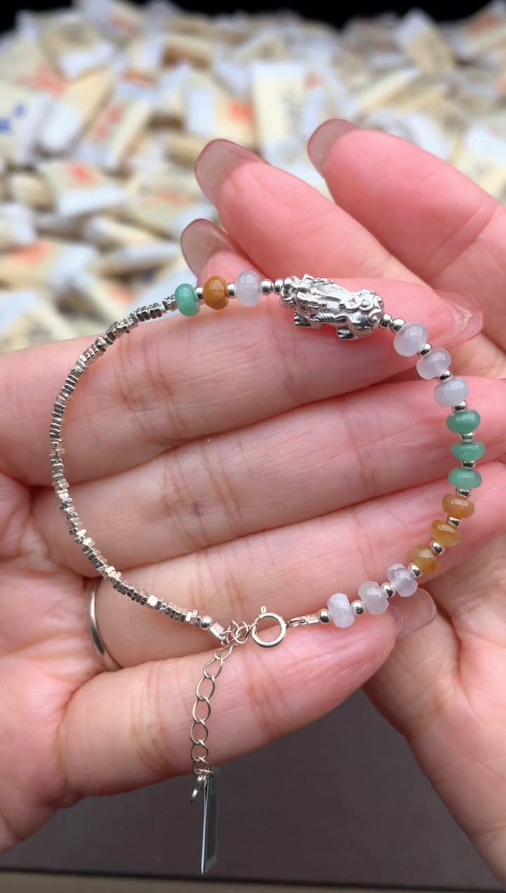 【闪购商品】翡翠挂件银S925镶嵌多样性发货（发一个）