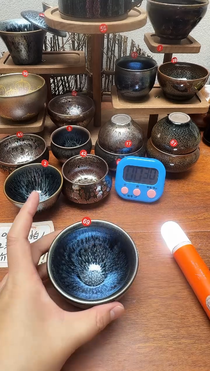茶盏施****）69号建盏工匠茶器