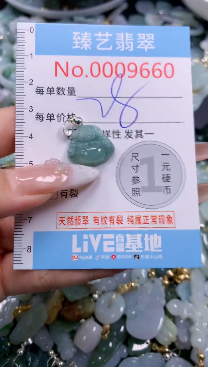 翡翠未镶嵌颈饰9660