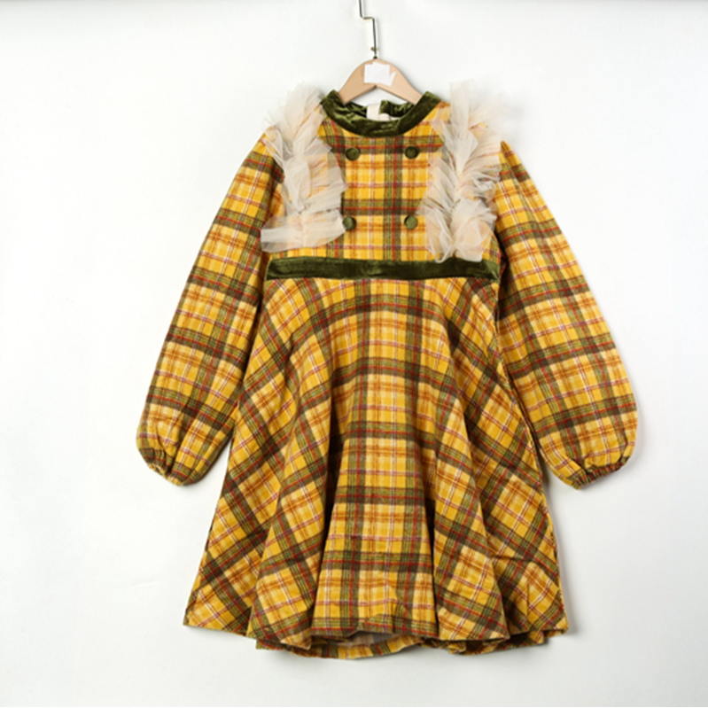 359【B0221】童装加绒Petit Avril 三标齐全，连衣裙K4FAC4520