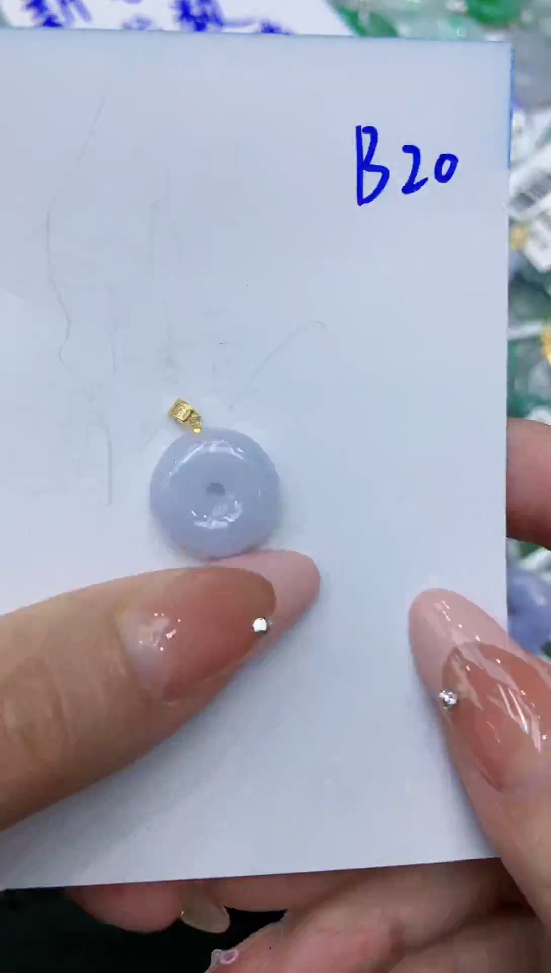 【闪购商品】翡翠颈饰18K金镶嵌1111111111