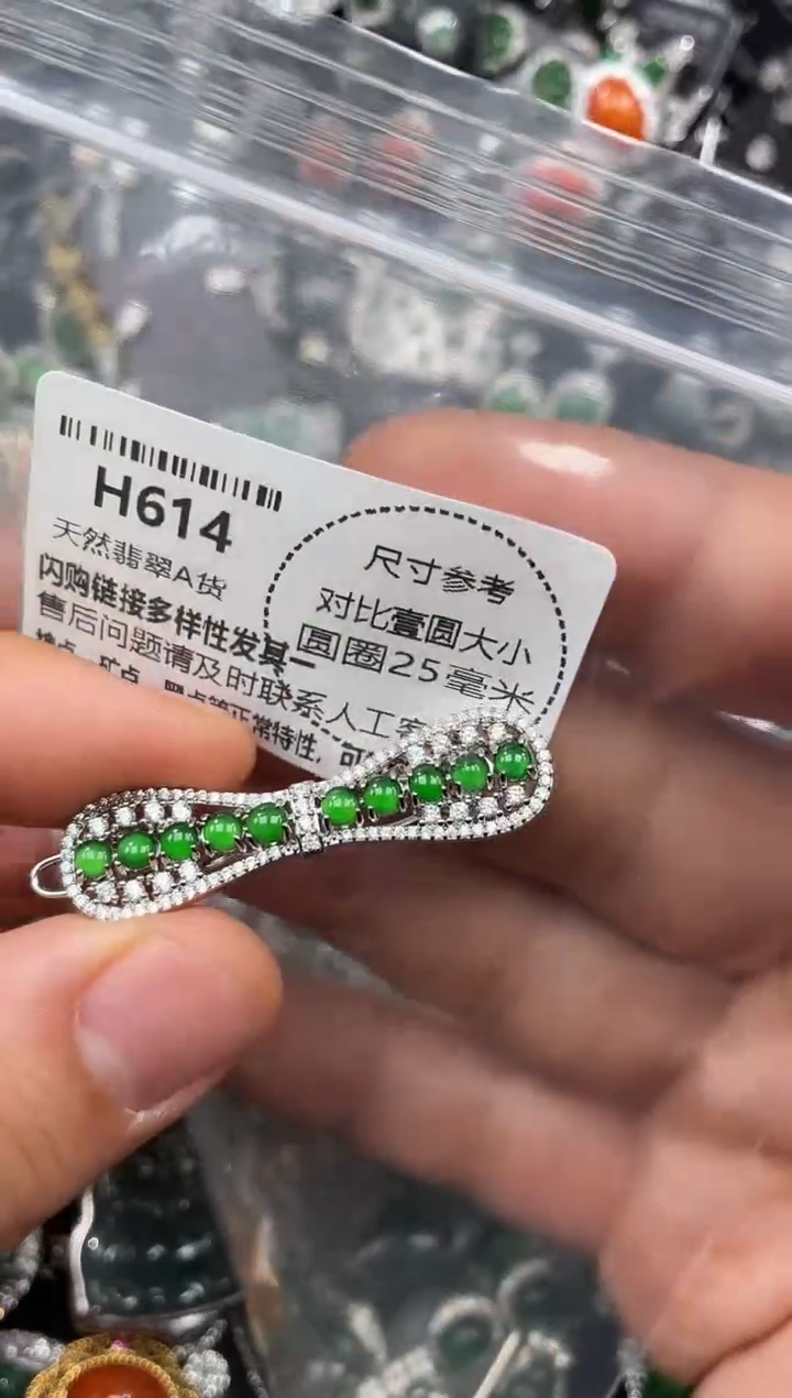 颈饰未镶嵌翡翠H614发夹