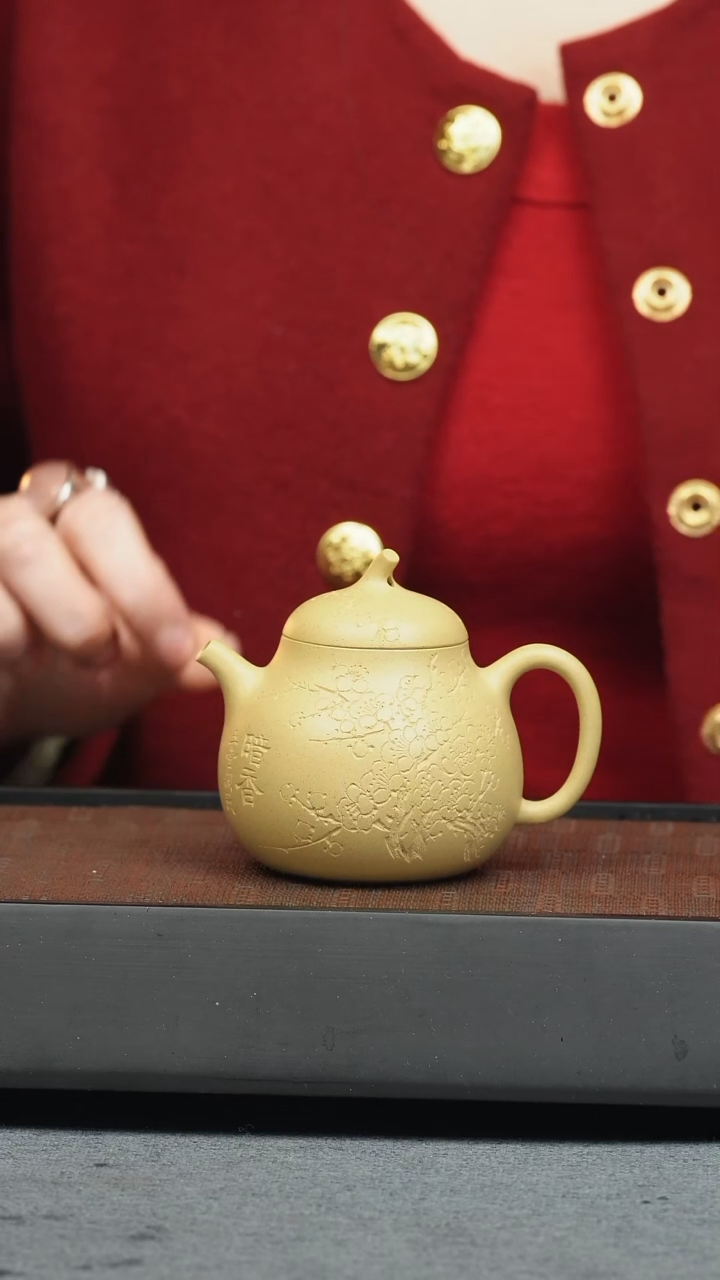 【闪购商品】紫砂茶壶五堂 小茄瓜-暗香