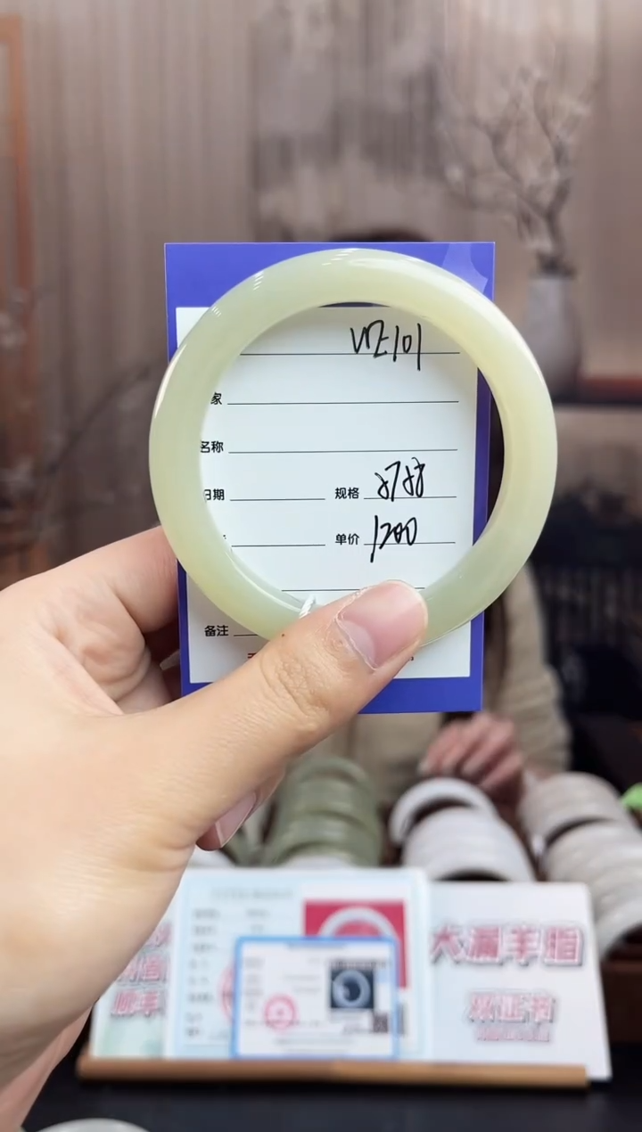 未镶嵌手镯和田玉WE101微色差