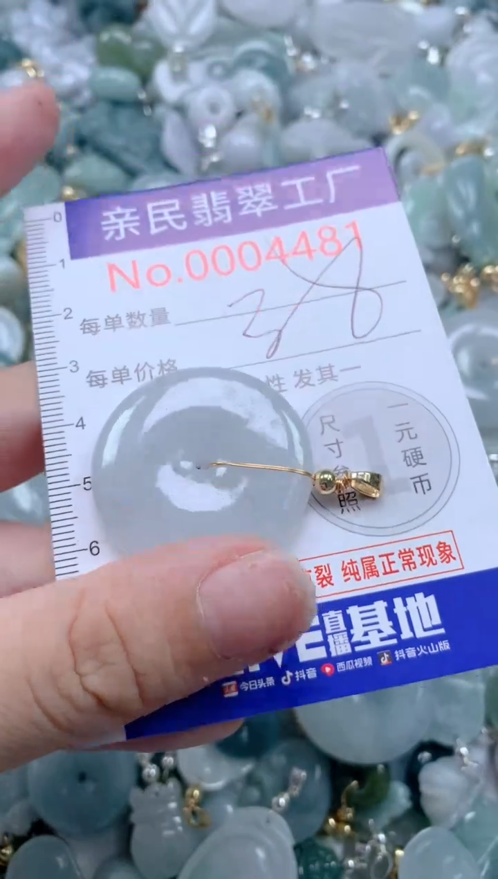 翡翠未镶嵌吊坠(不含链)4481