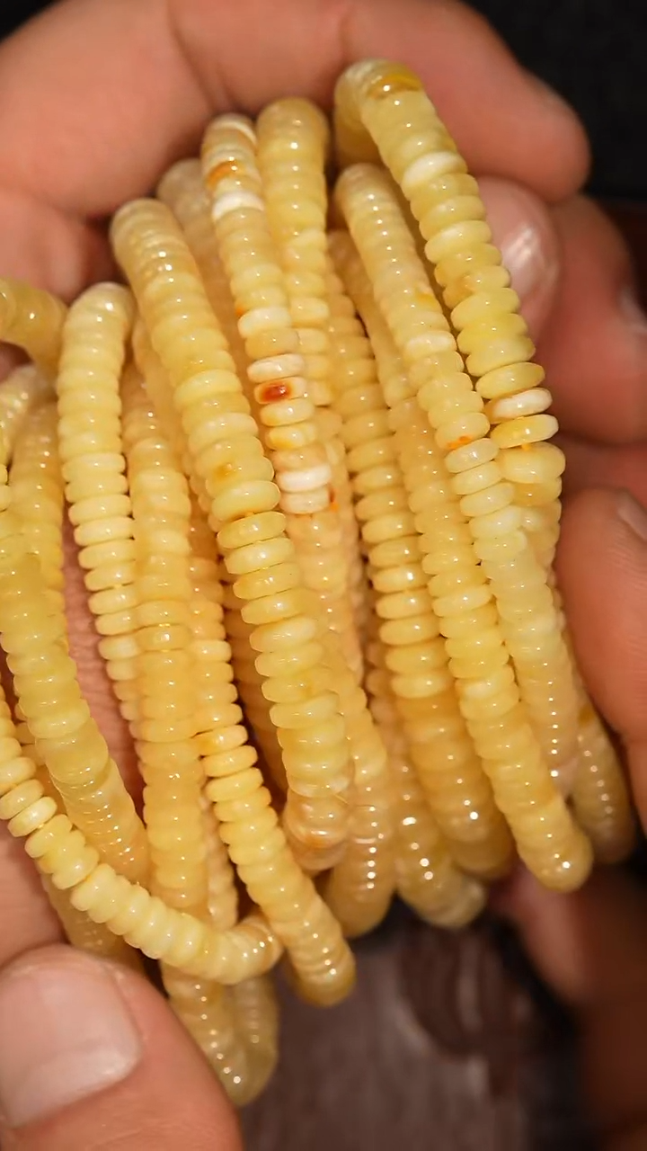 未镶嵌套链蜜蜡多样性发其一，DIY一