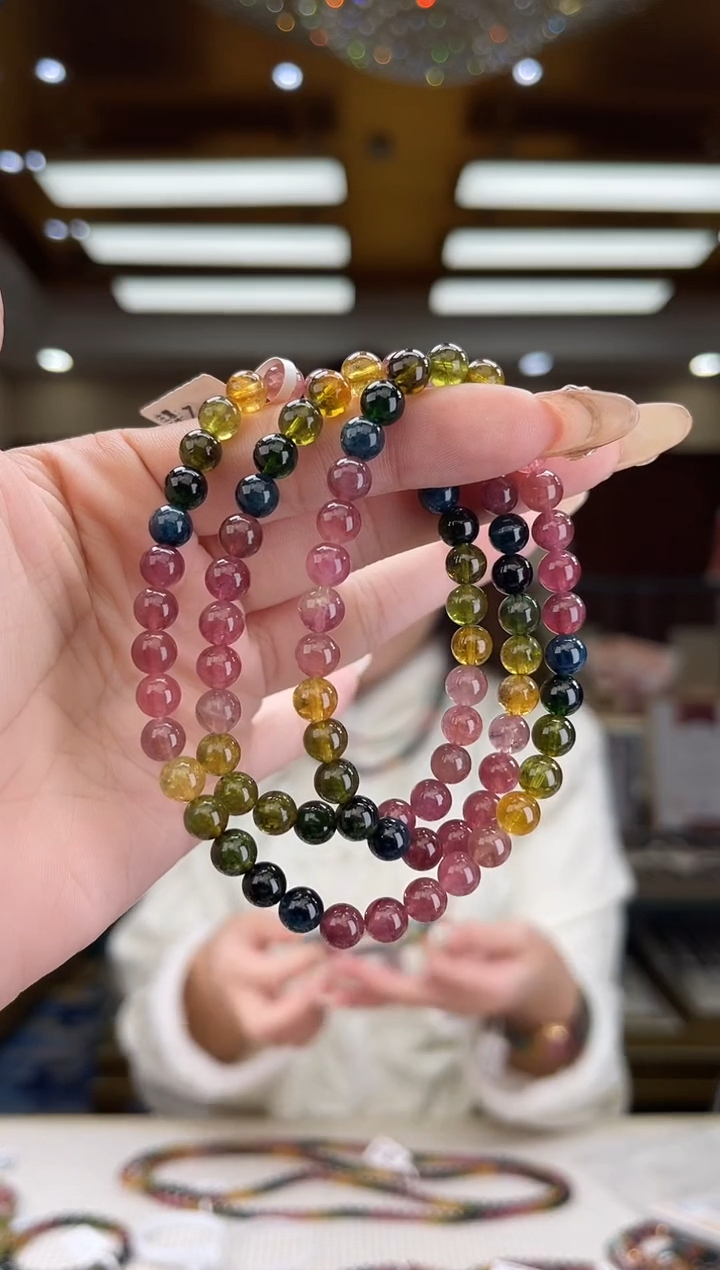 【闪购商品】碧玺/未镶嵌6mm+碧玺多圈多样性发货42