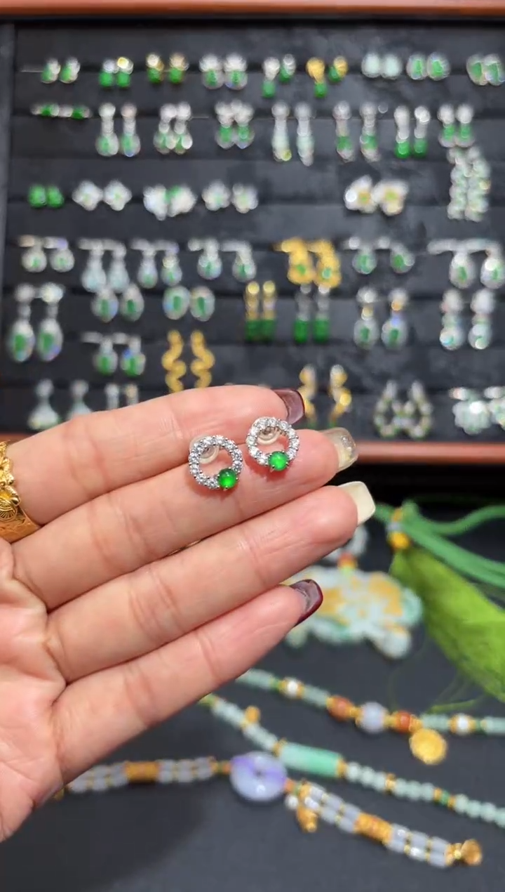 【闪购商品】翡翠颈饰银S925镶嵌蛋面/支持复检/一件