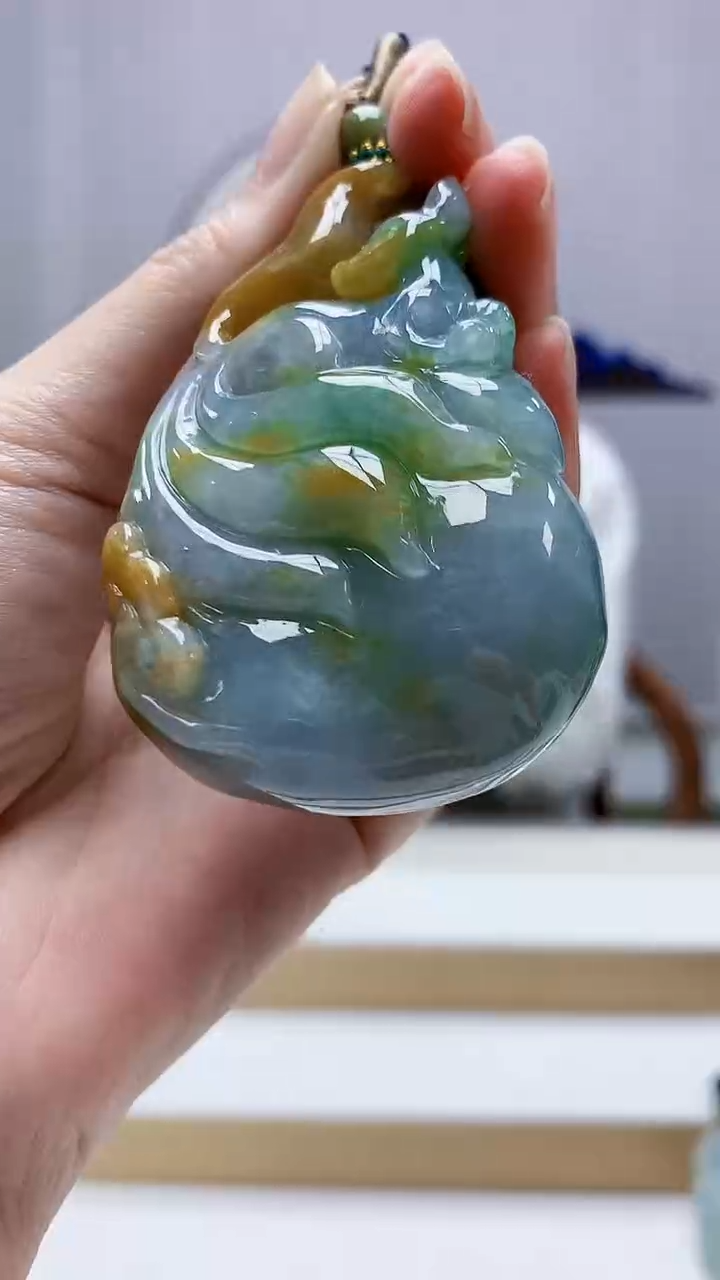 未镶嵌定制翡翠5028zm-毛货挂件105