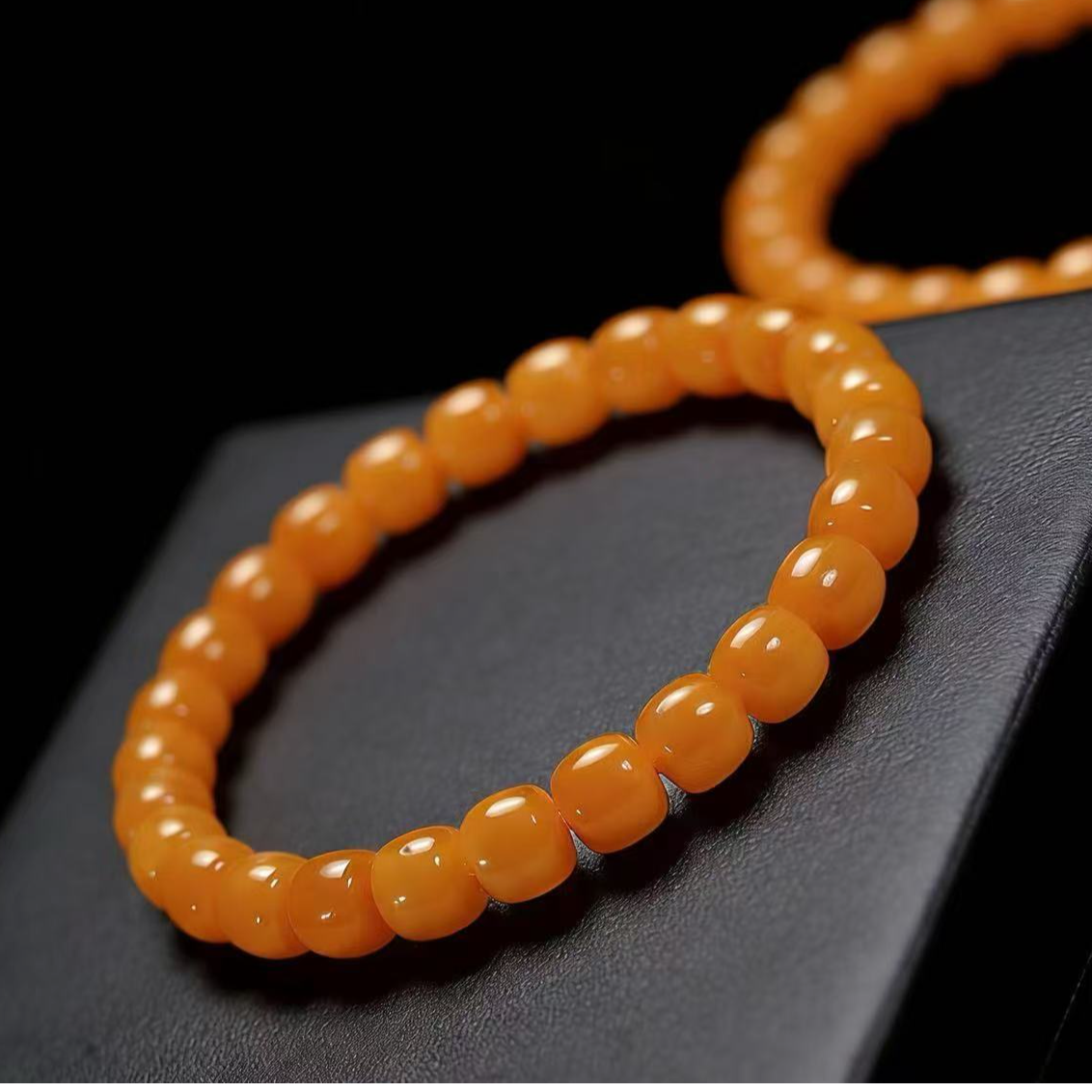 天然菩提根风化陈籽玉化精工手串原生态男女情侣绕指柔单菩提手串