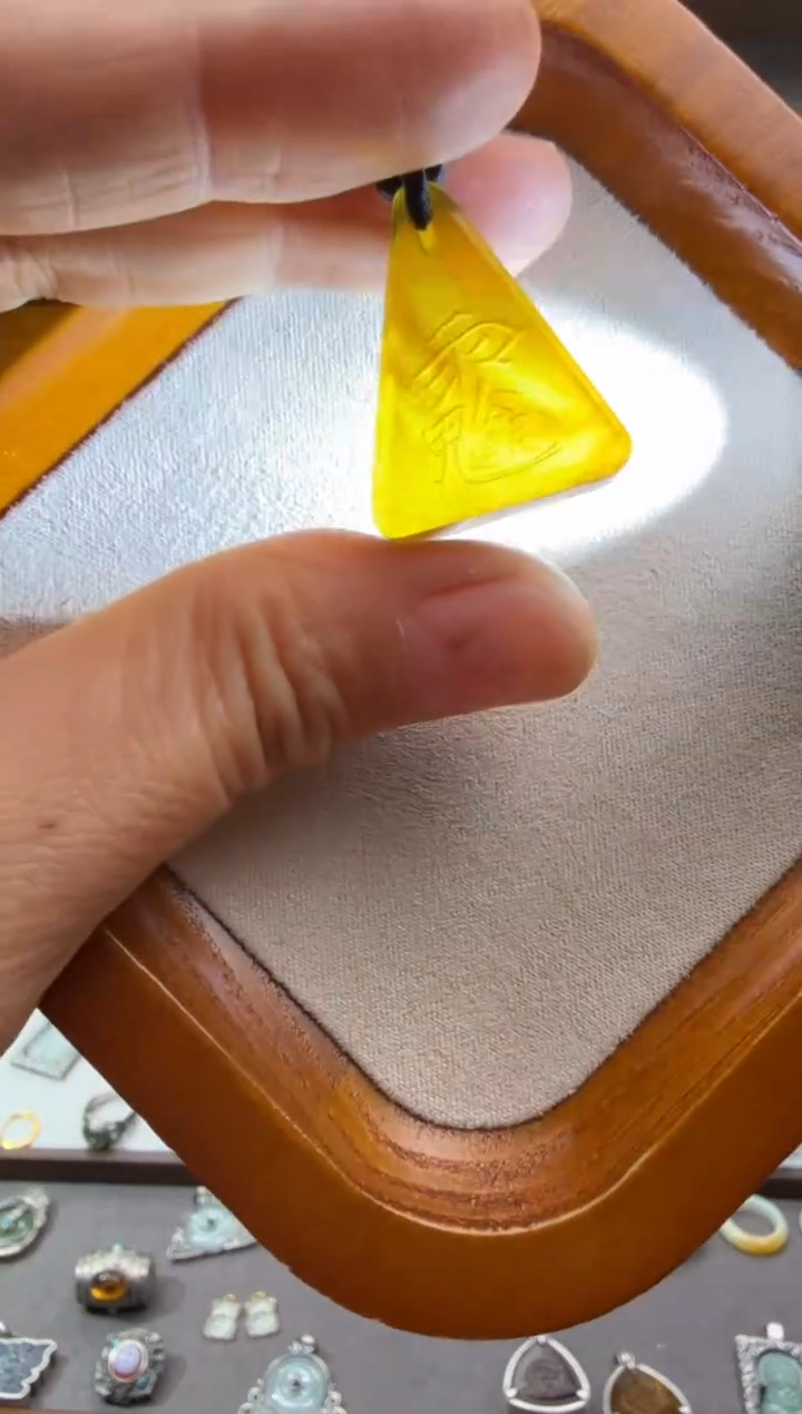 琥珀颈饰未镶嵌手机挂10