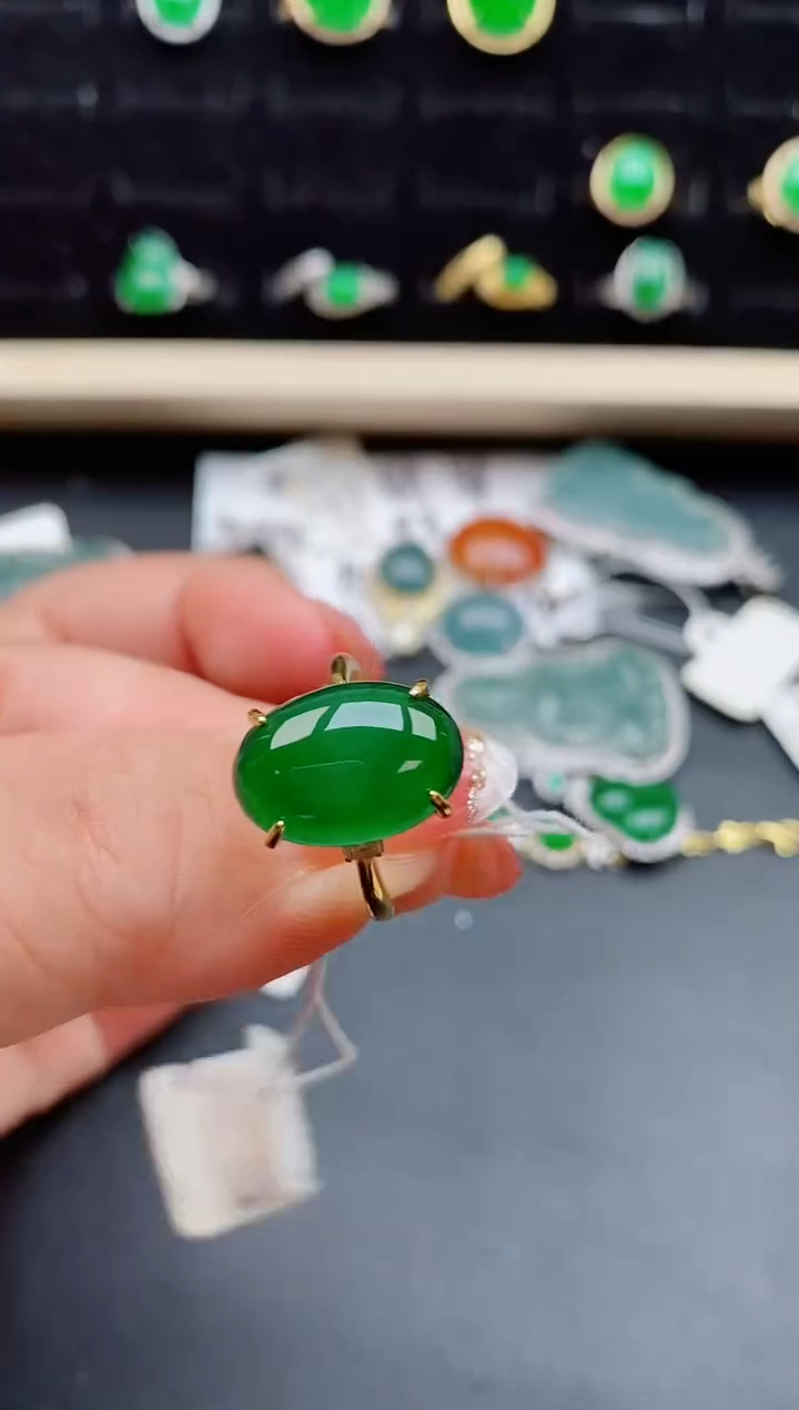 【闪购商品】翡翠戒指银S925镶嵌12121212