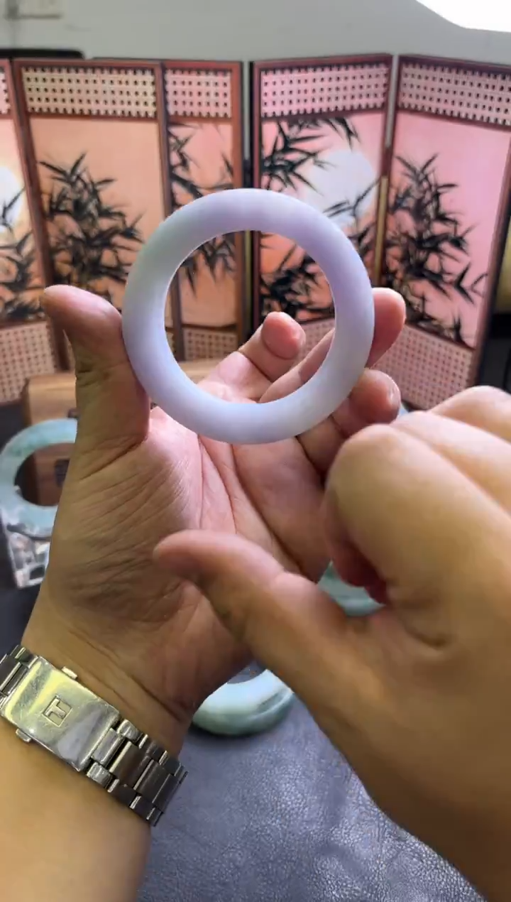 未镶嵌手镯定制翡翠远*谷手镯