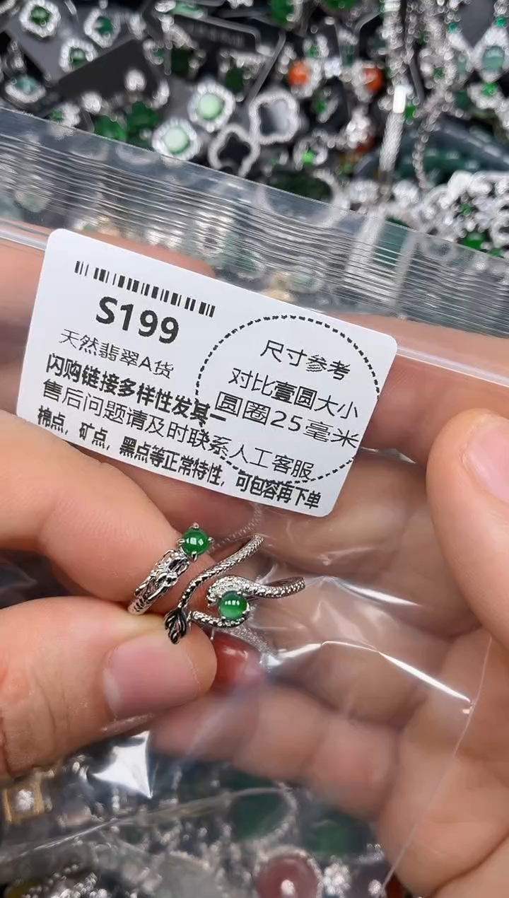 颈饰未镶嵌翡翠S199戒指