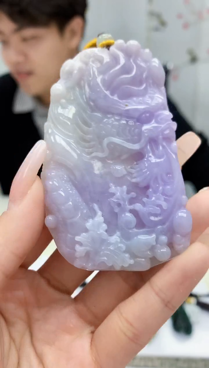 【闪购商品】定制翡翠未镶嵌5145lr-毛货挂件38赠珠链