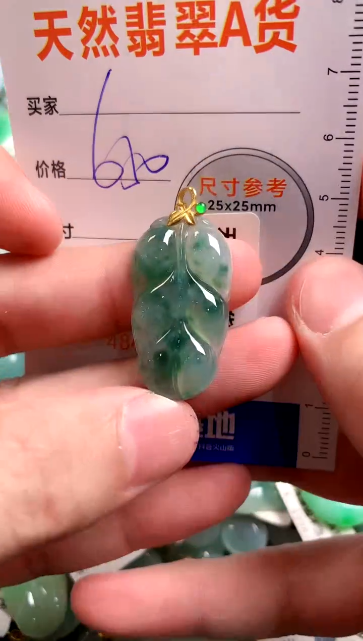 【闪购商品】翡翠颈饰18K金镶嵌0598105847