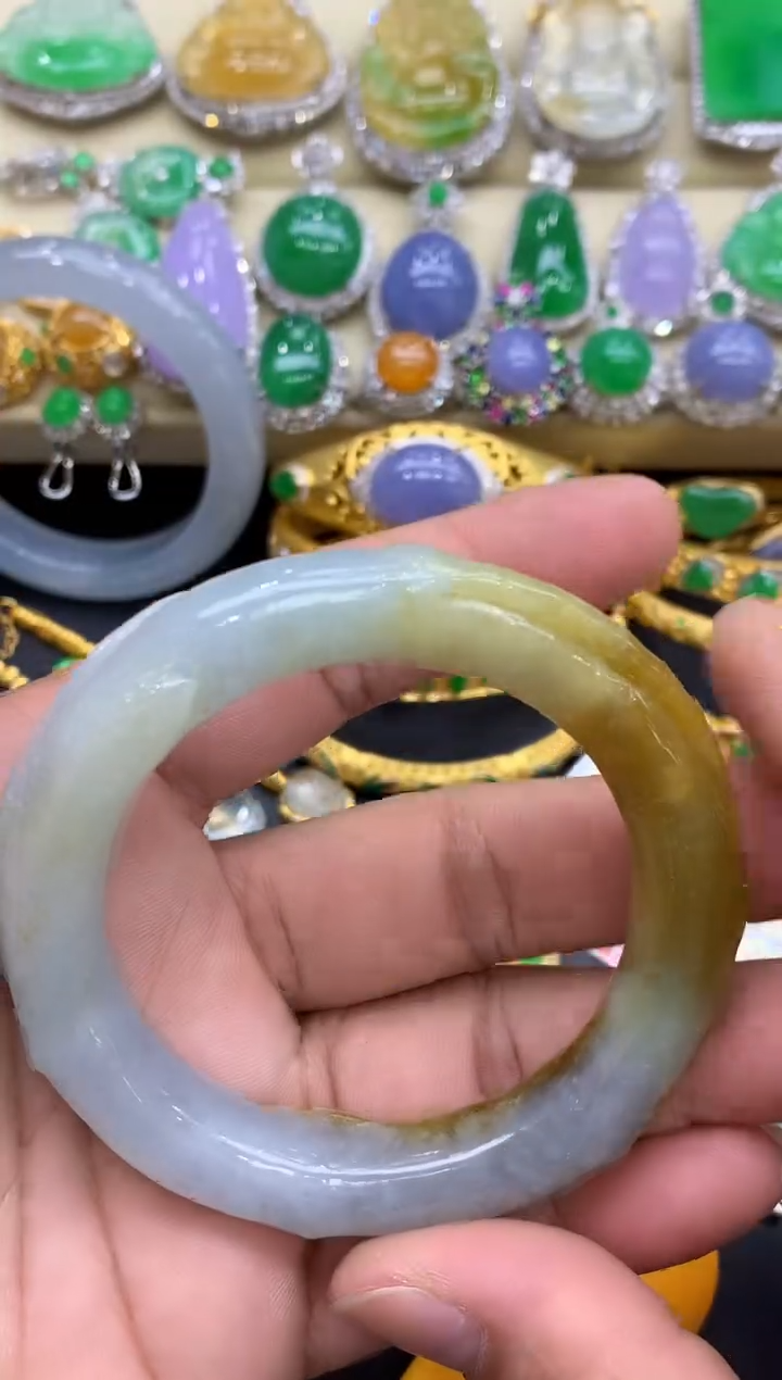 未镶嵌手镯翡翠437-中国好珍宝